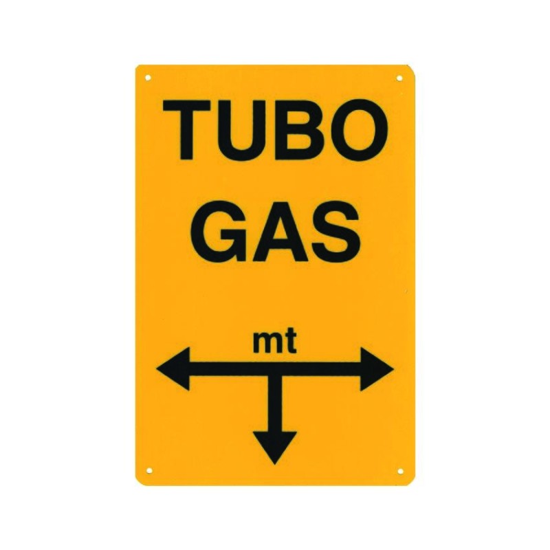 CARTELLO TUBO GAS