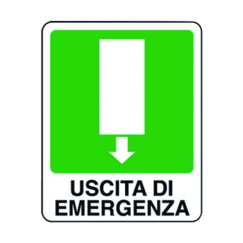 CARTELLO USCITA DI EMERGENZA