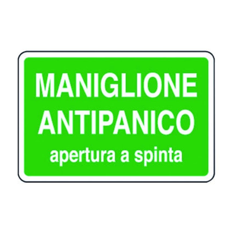 CARTELLO MANIGLIONE ANTIPANICO