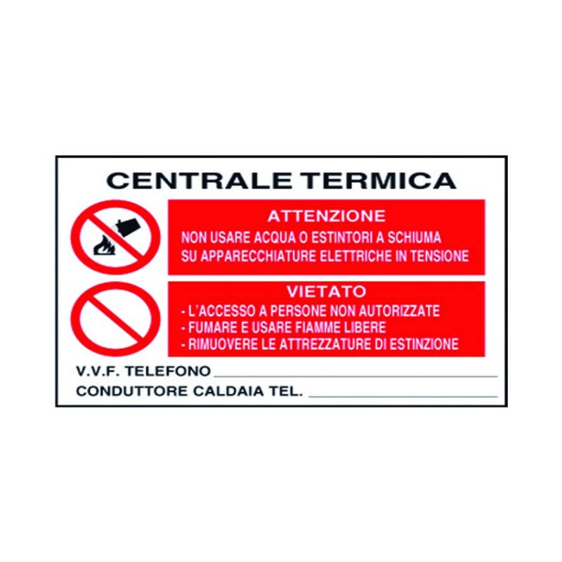 CARTELLO CENTRALE TERMICA