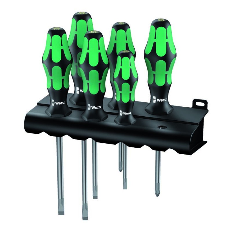 SERIE DI 6 GIRAVITI "KRAFTFORM PLUS LASERTIP WERA"