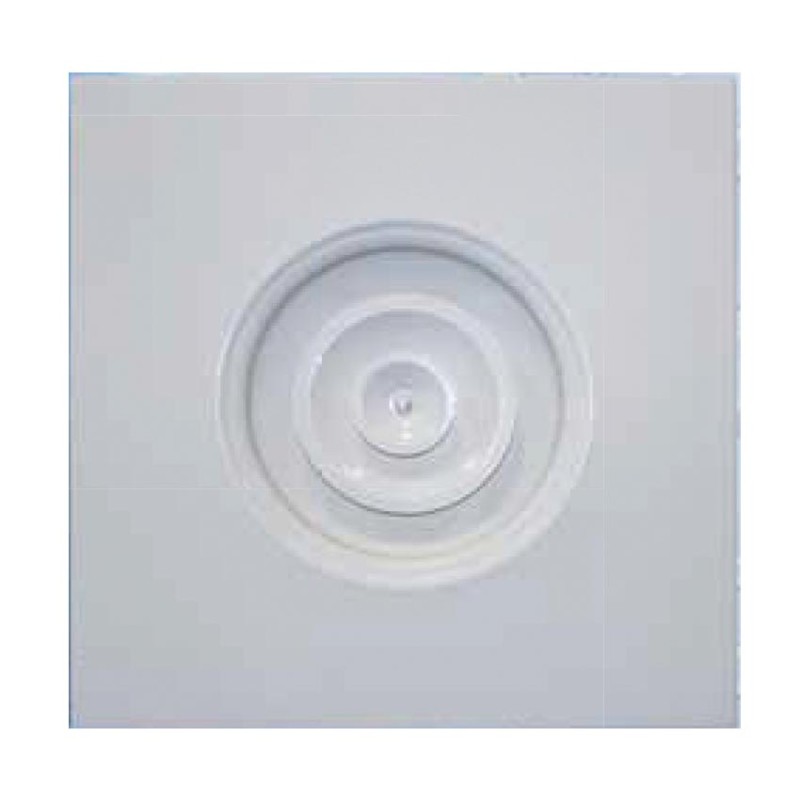 DIFFUSORI CIRCOLARI A CONI REGOLABILI CON CORNICE QUADRATA 595 X 595 MM