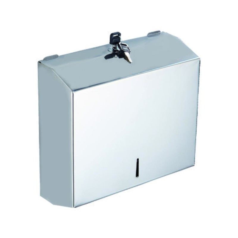DISPENSER CARTA ASCIUGAMANI IN ACCIAIO INOX