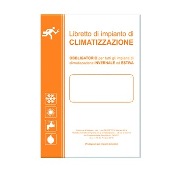 LIBRETTO IMPIANTO domestico CLIMATIZZAZIONE INVERNALE/ESTIVA