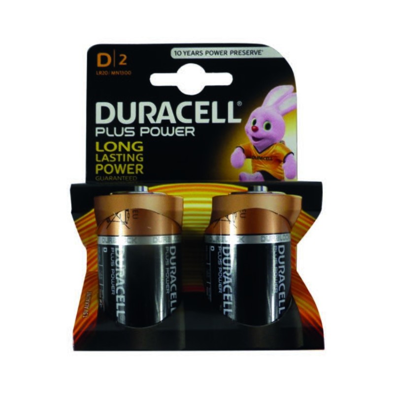 BATTERIA DURACELL PLUS POWER TIPO D - TORCIA