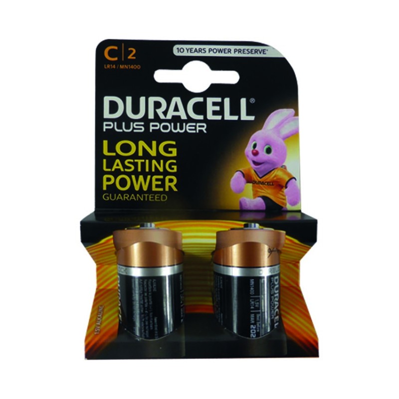 BATTERIA DURACELL PLUS POWER TIPO C - MEZZA TORCIA