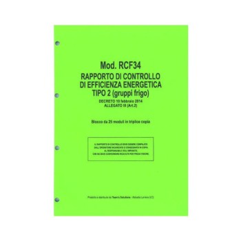 RAPPORTO DI CONTROLLO DI EFFICIENZA ENERGETICA GRUPPI FRIGO PER MANUTENTORE TERMICO - MANUTENTORE CLIMA