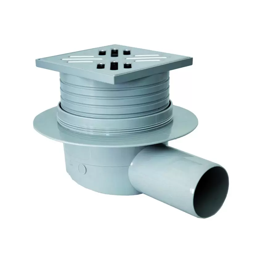 POZZETTO SIFONATO A PAVIMENTO CON GRIGLIA INOX